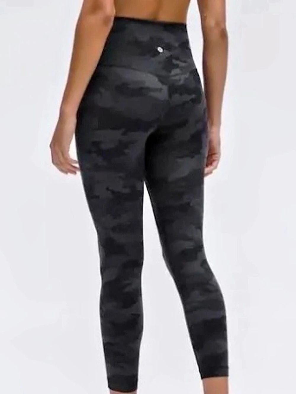 lululemon Align Pant High-Rise 28" Camo Leggings Black Size 6
